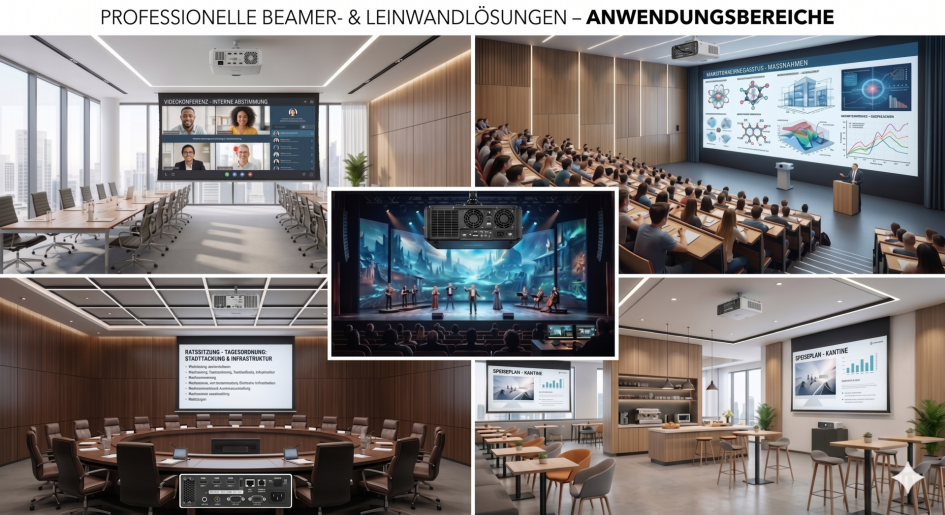 Prof Beamer und Leinwände Anwendungsbereiche - AV Networks