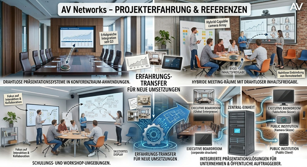 AV Networks Referenzen Click Share, Insta Show, Screenbeam